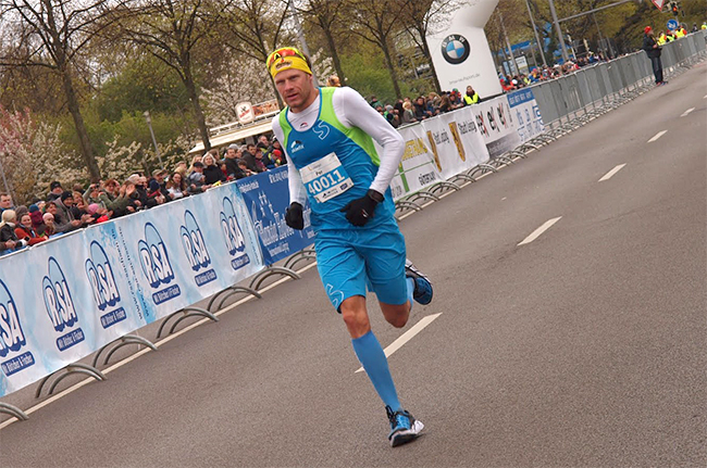 Per Bittner beim Leipzig Marathon